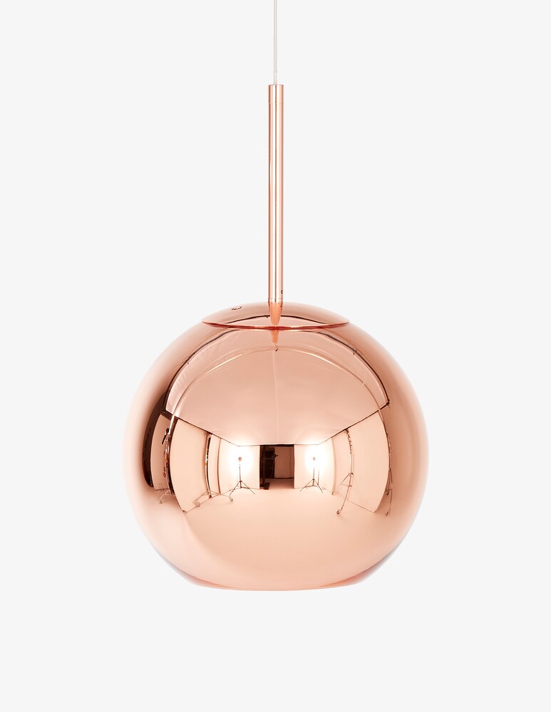Tom Dixon Copper Round 45 Led Lampada A Sospensione Set 2 Pz - Rame