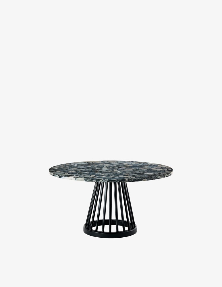 Tom Dixon Fan Black Tavolo Top Pietra 90cm