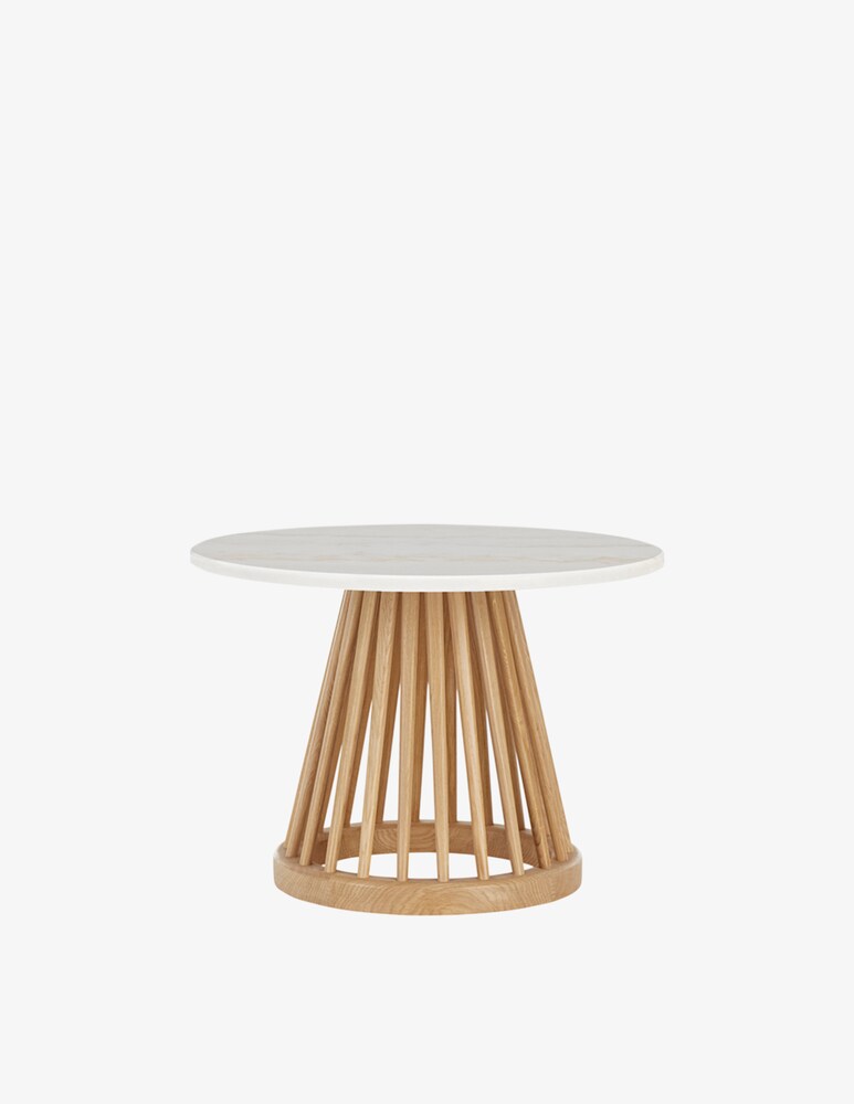 Tom Dixon Fan Natural Tavolo Top Pietra 60cm
