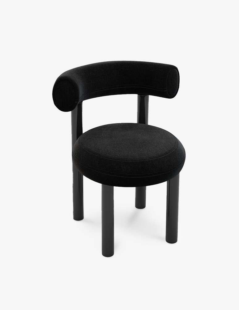 Tom Dixon Fat Sedia Da Pranzo Gentle 0193 - Nero