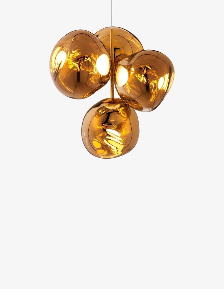 Tom Dixon Melt Chandelier Piccolo Oro LED CB
