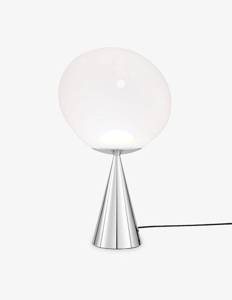 Tom Dixon Melt Cone Fat Opal/Silver Led Un Lampada Da Tavolo