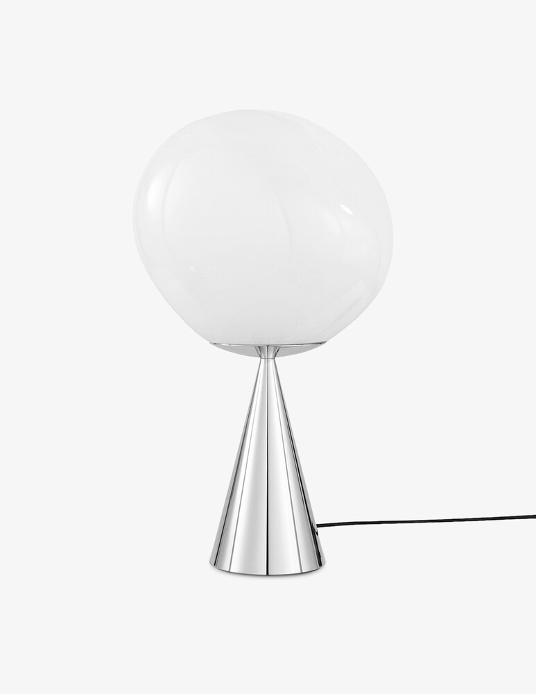 Tom Dixon Melt Cone Fat Opal/Silver Led Un Lampada Da Tavolo