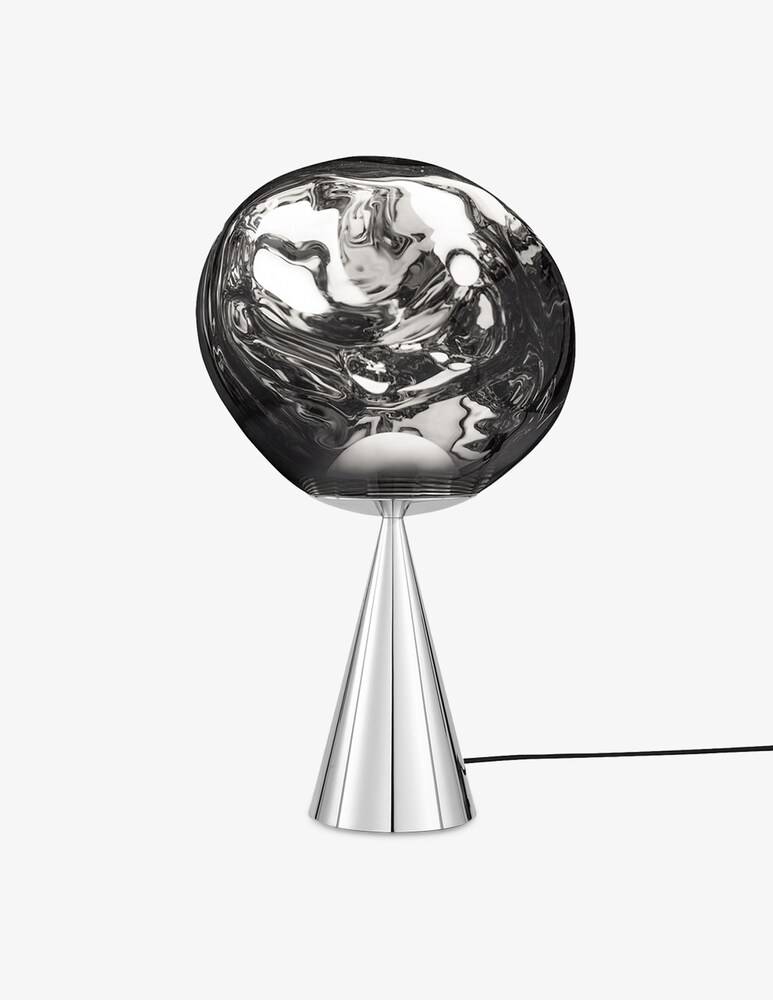 Tom Dixon Melt Cone Fat Silver/Silver Led Un Lampada Da Tavolo