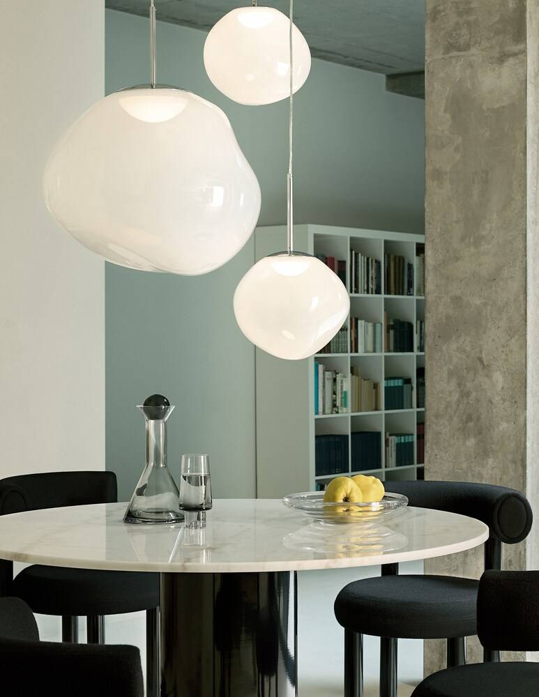 Tom Dixon Melt Opal/Silver Led Cb-Ccc Lampada A Soffitto