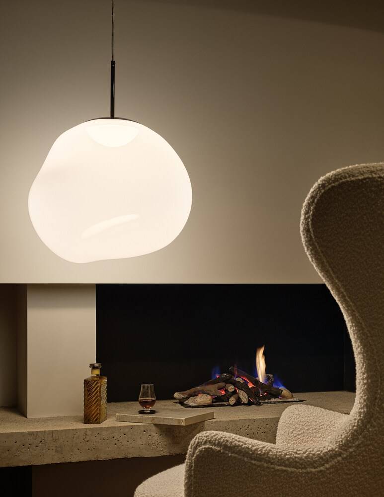 Tom Dixon Melt Opal/Silver Led Cb-Ccc Lampada A Soffitto
