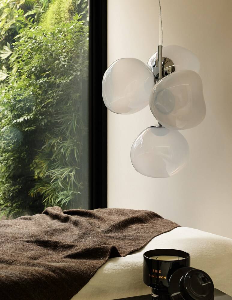 Tom Dixon Mini Melt Opal/Silver Led Cb Lampadario