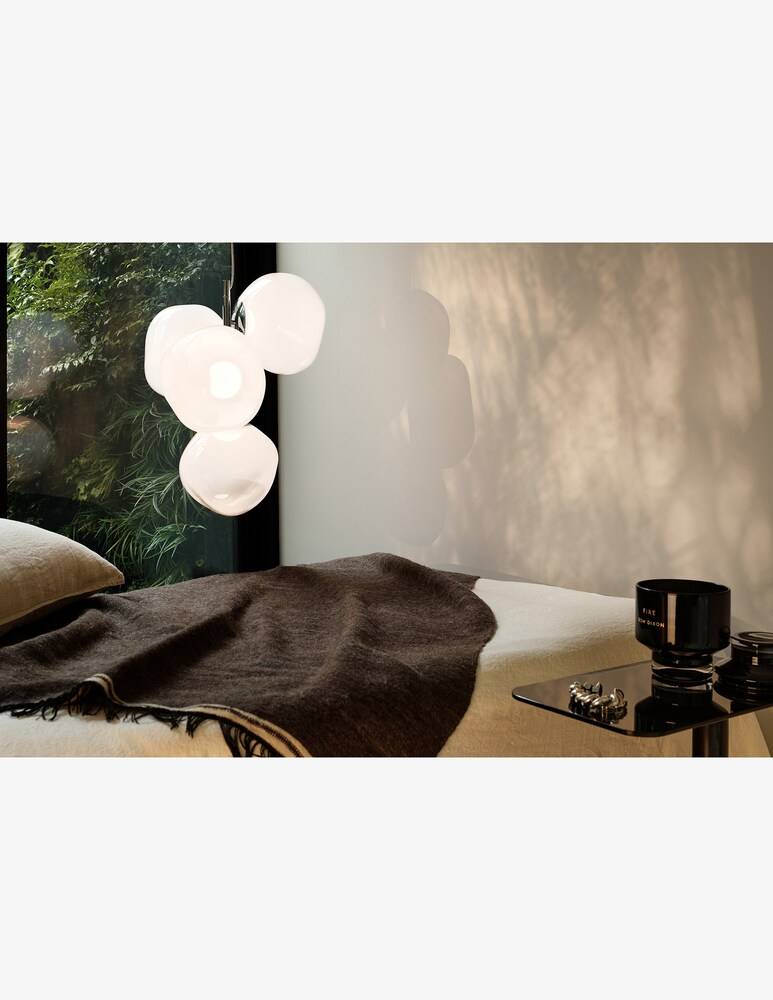 Tom Dixon Mini Melt Opal/Silver Led Cb Lampadario
