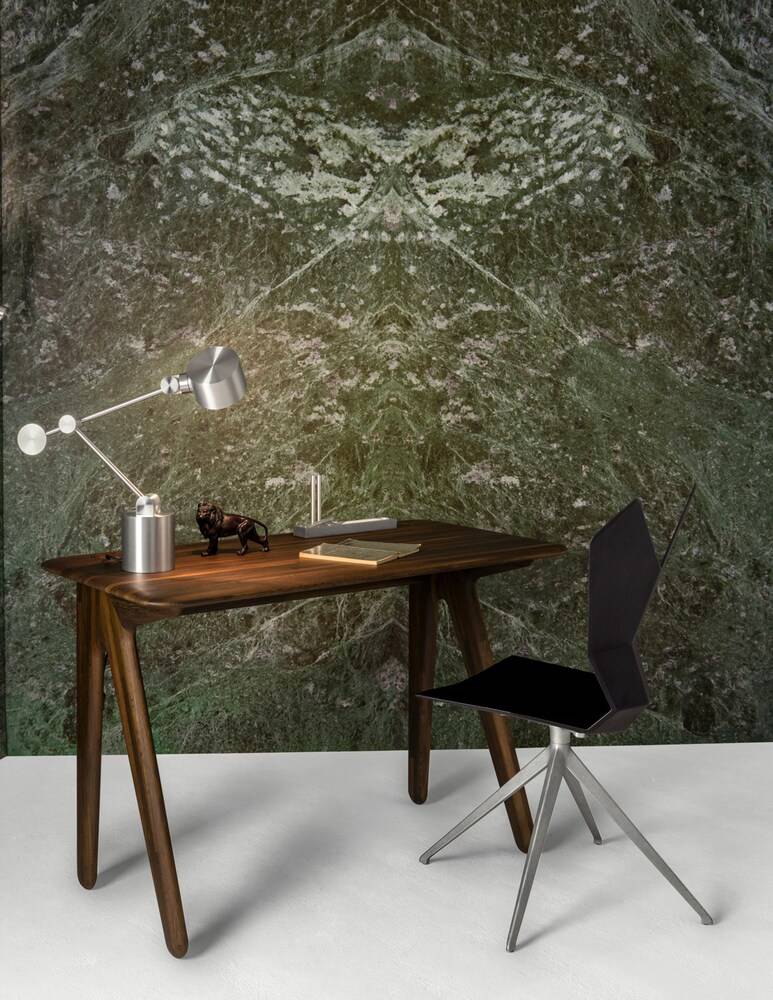 Tom Dixon Scrivania Singola Slab Piccola Rovere Fumigato - Marrone