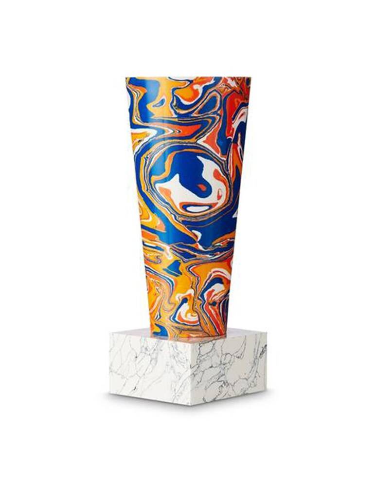 Tom Dixon Swirl vaso a stelo - Multicolor