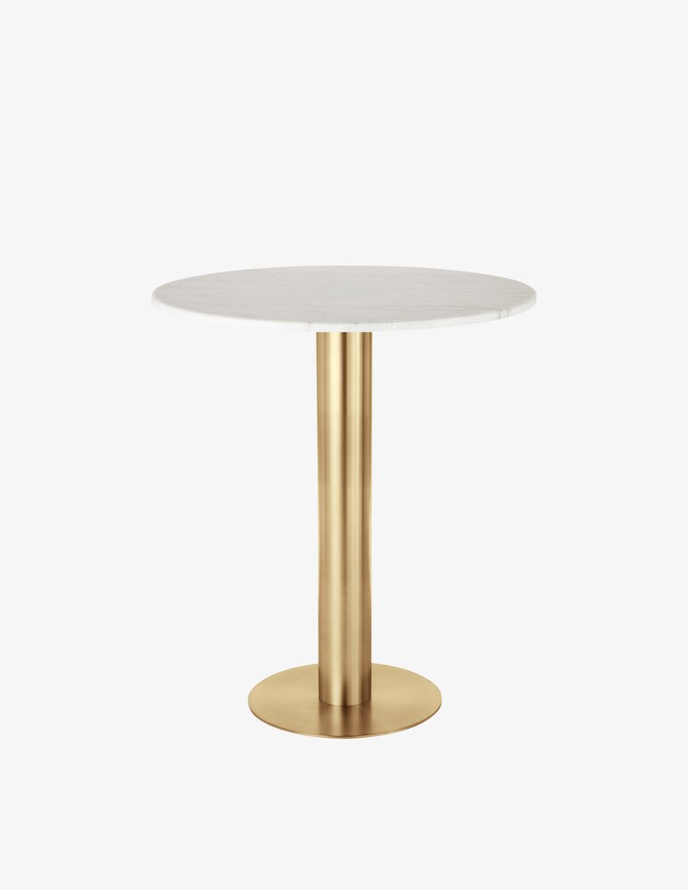 Tom Dixon Tavolo Da Pranzo Tube Ottone - Bianco