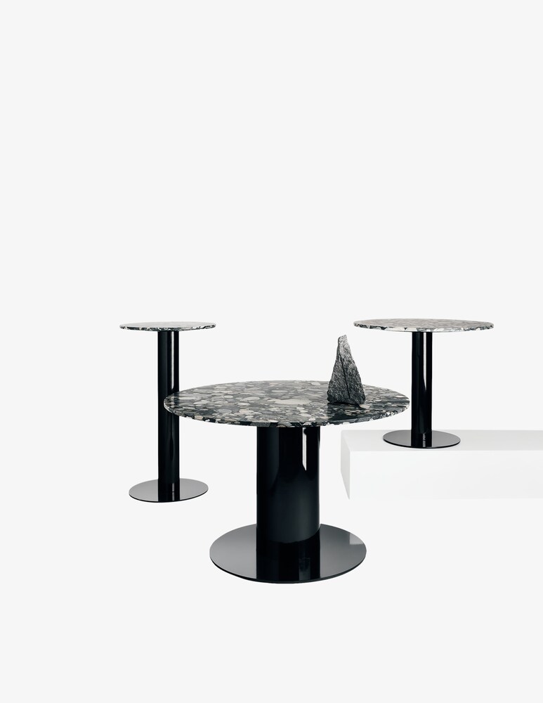 Tom Dixon Tavolo Da Pranzo Tube Wide Con Piano In Marmo Pebble - Multicolor
