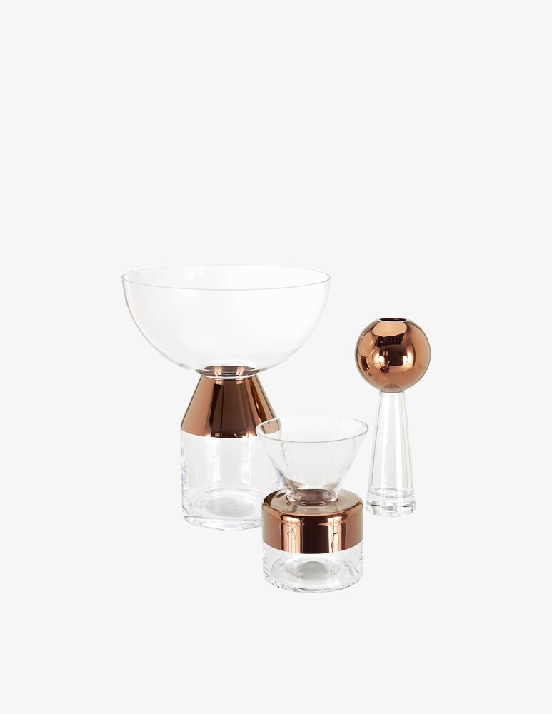 Tom Dixon Vaso Tank Medio - Trasparente