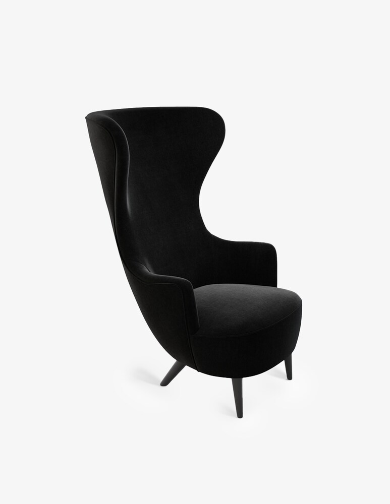 Tom Dixon Wingback Poltrona Gentle 0193 - Nero