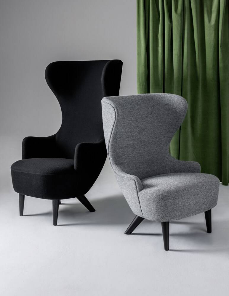 Tom Dixon Wingback Poltrona Nera - Nero