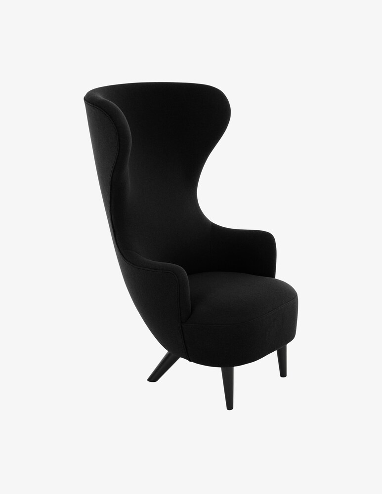 Tom Dixon Wingback Poltrona Nera - Nero