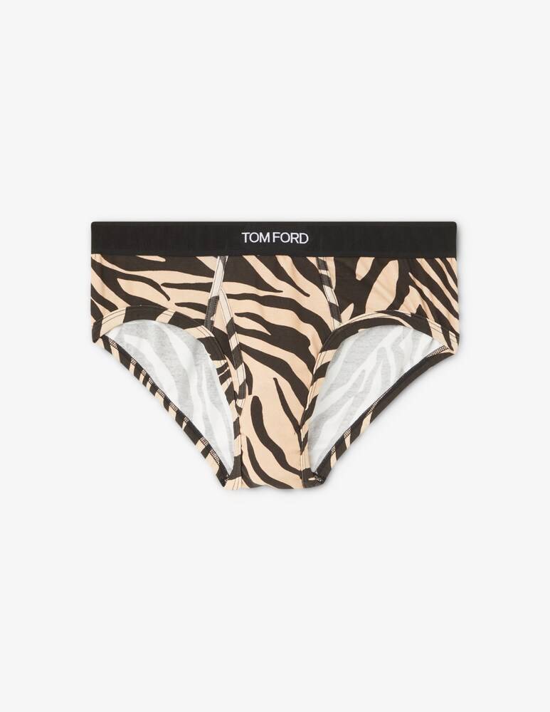 Tom Ford Slip con stampa zebrata