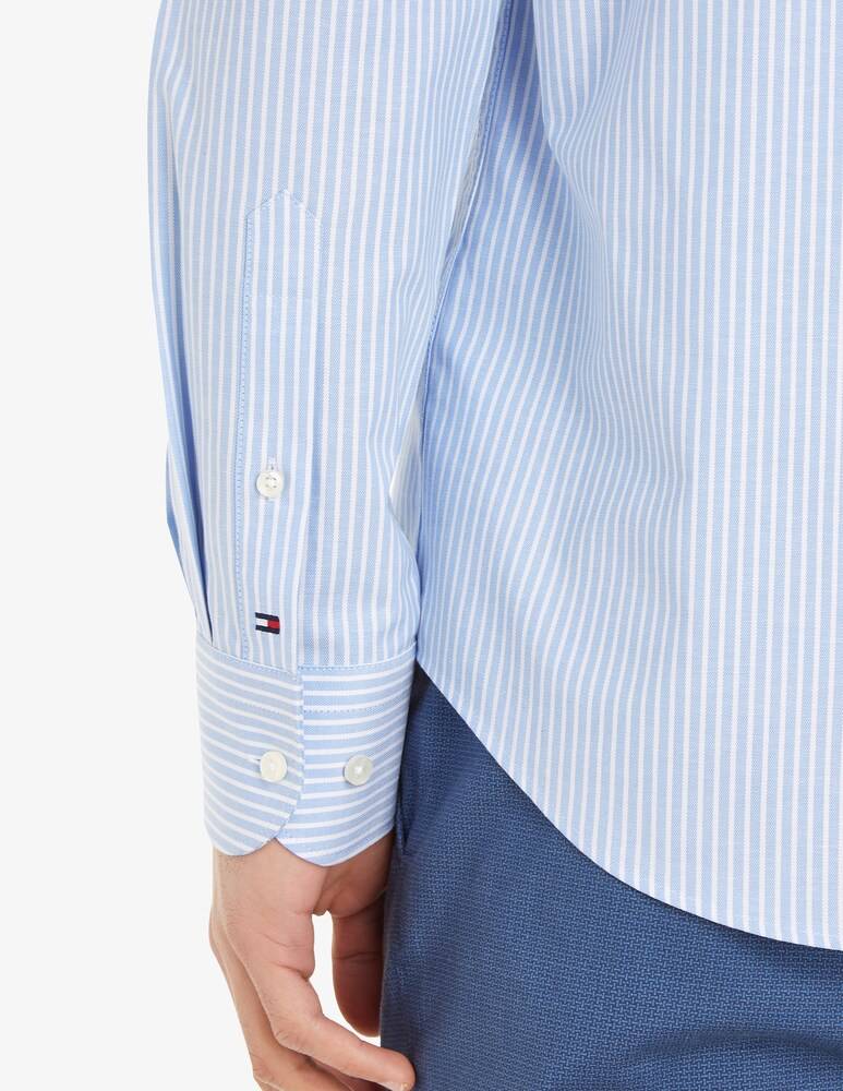Tommy Hilfiger Camicia Flex Collar Oxford A Righe Regular Fit