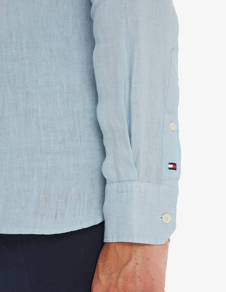 Tommy Hilfiger Camicia Solid In Lino