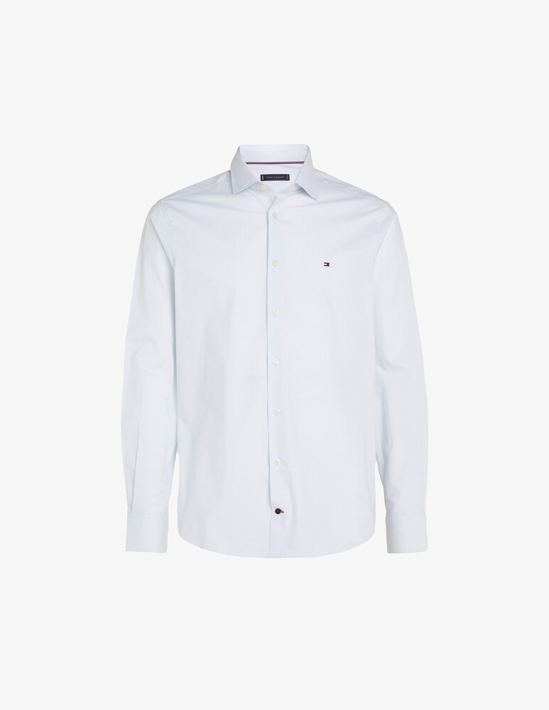 Tommy Hilfiger Camicia stretch micro print