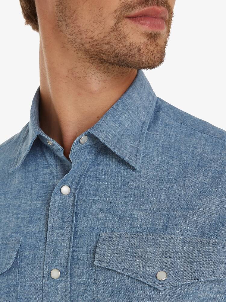 Tommy Hilfiger Camicia Western Chambray