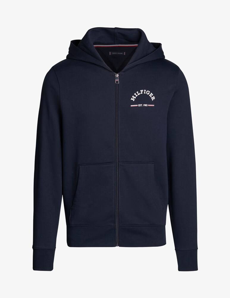 Tommy Hilfiger Felpa Con Cappuccio E Zip Roundall Logo