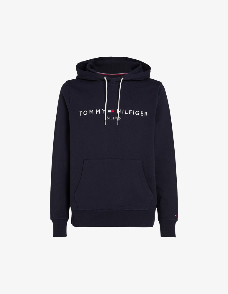 Tommy Hilfiger Felpa con cappuccio logo scritta flag