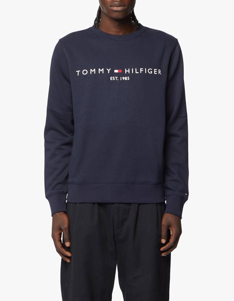 Tommy Hilfiger Felpa girocollo con logo e scritta