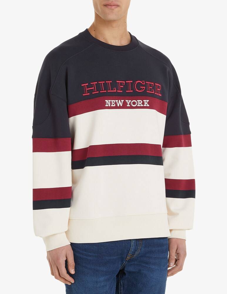 Tommy Hilfiger Felpa girocollo monotype color block