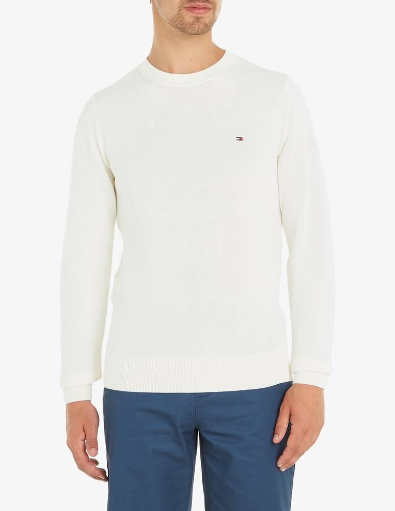 Tommy Hilfiger Maglia girocollo chain ridge structure