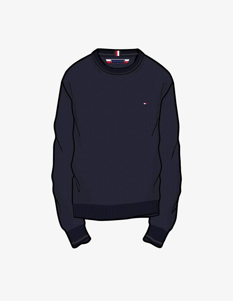 Tommy Hilfiger Maglia girocollo chain ridge structure