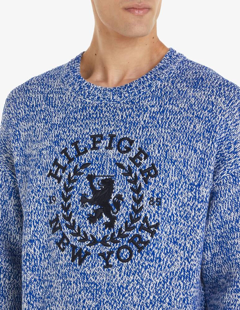 Tommy Hilfiger Maglia Girocollo Slub Mouline Logo