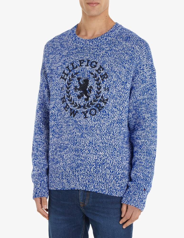 Tommy Hilfiger Maglia girocollo slub mouline logo