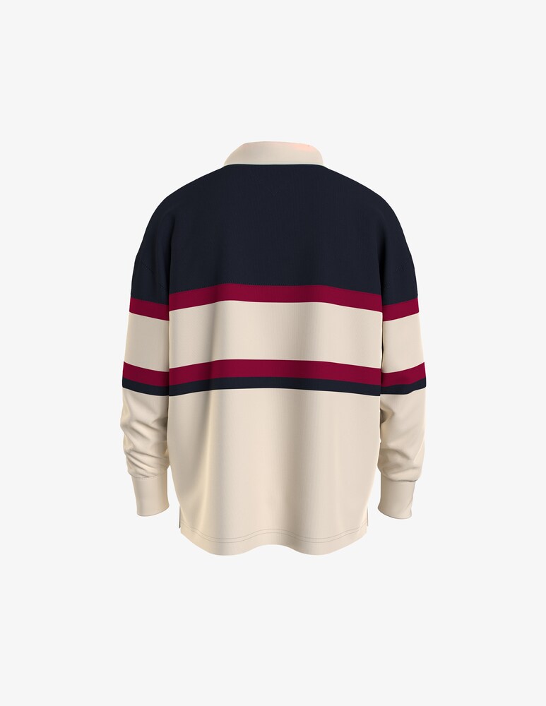Tommy Hilfiger Polo Manica Lunga Rugby Monotype