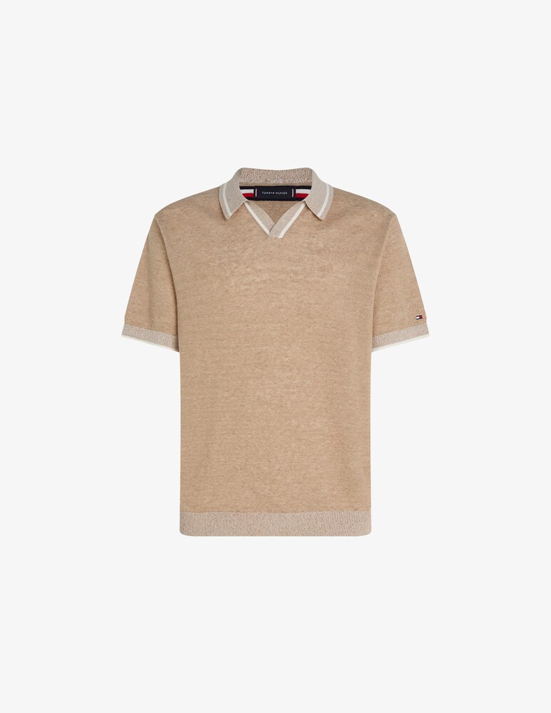 Tommy Hilfiger Polo misto lino revere