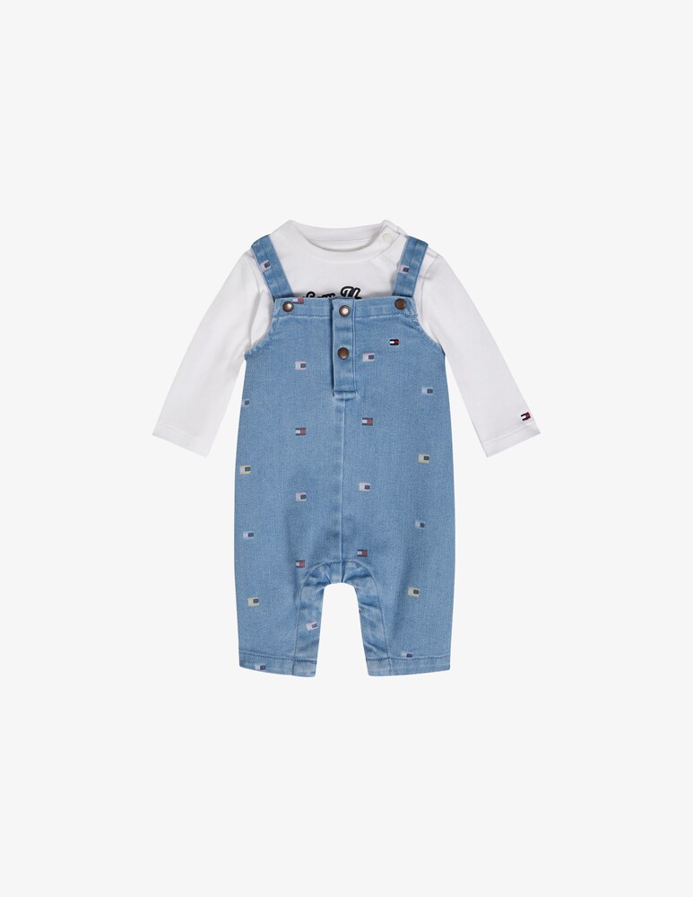 Tommy Hilfiger Set salopette e t-shirt