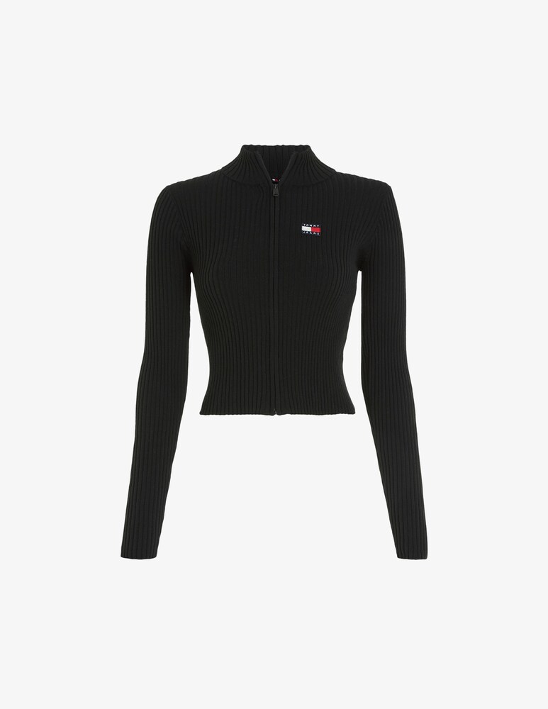 Tommy Jeans Cardigan A Coste Con Zip