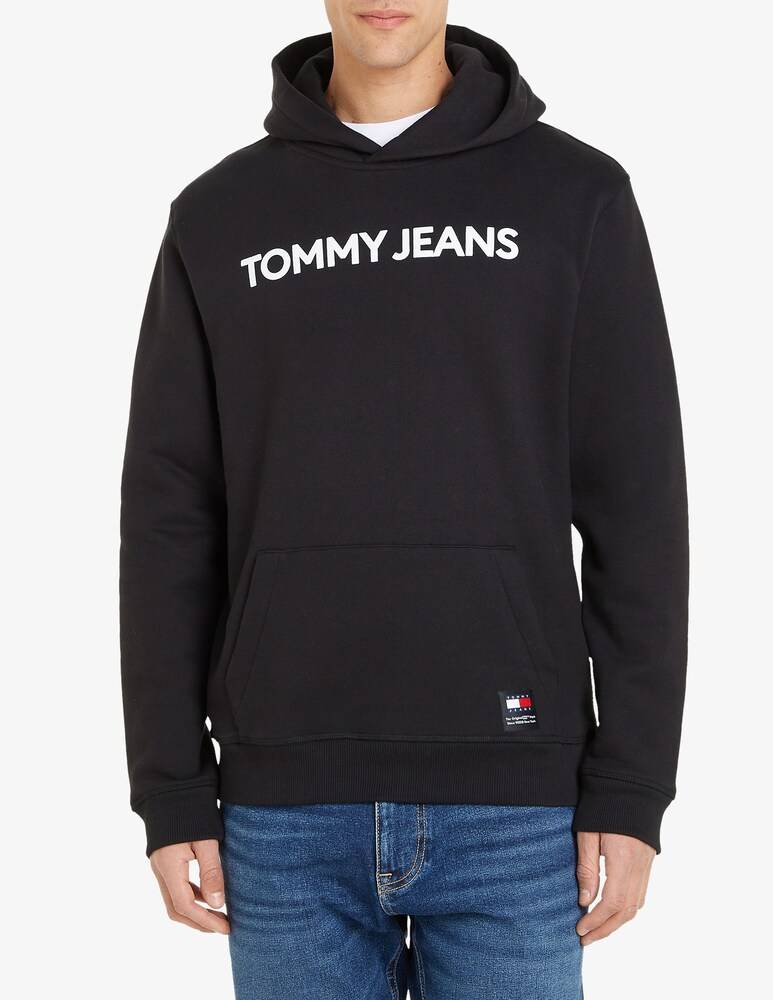 Tommy Jeans Felpa con cappuccio big logo linear
