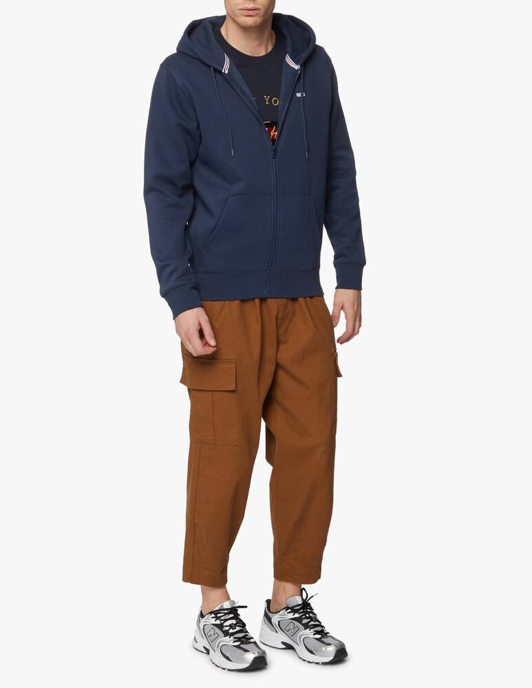 Tommy Jeans Felpa Con Zip Patch Bandierina