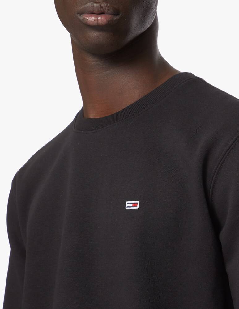Tommy Jeans Felpa Girocollo Patch Bandierina