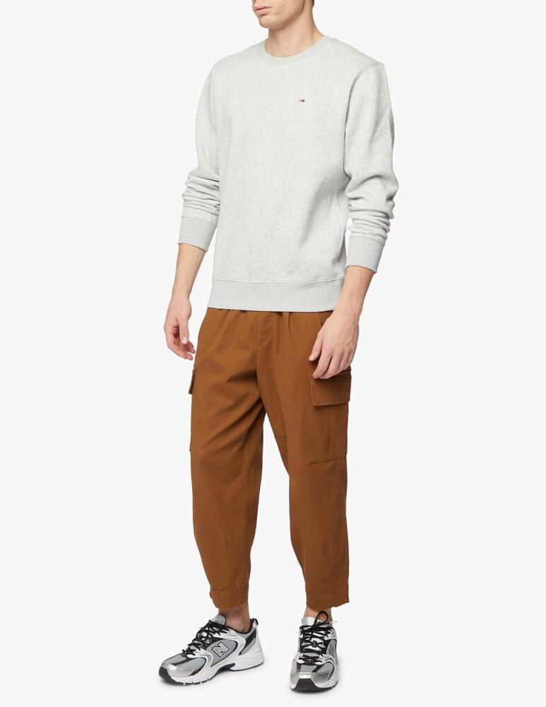 Tommy Jeans Felpa Girocollo Patch Bandierina