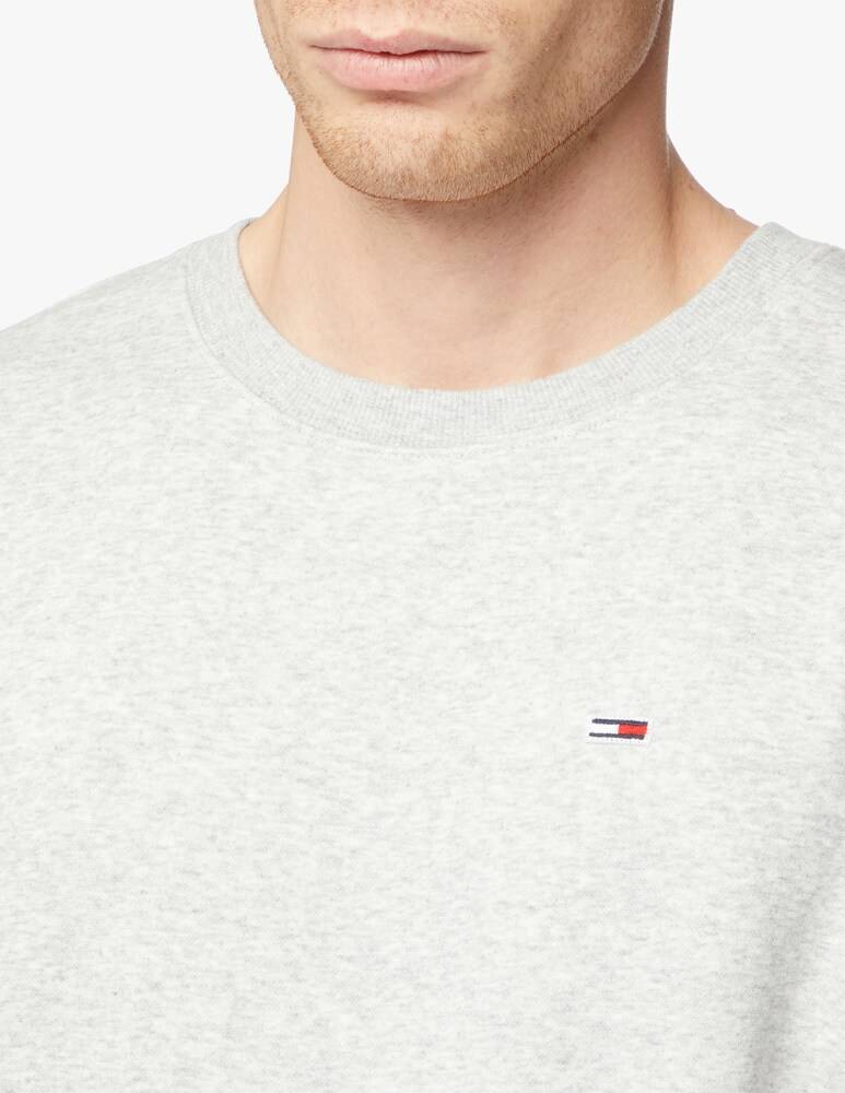 Tommy Jeans Felpa Girocollo Patch Bandierina