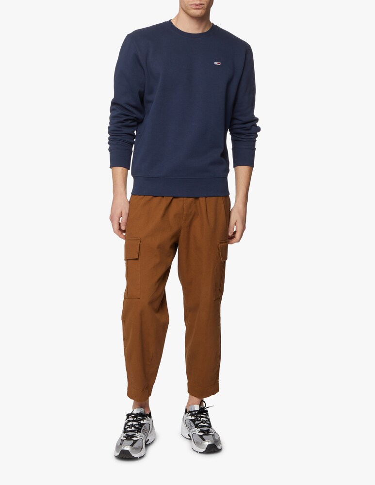 Tommy Jeans Felpa Girocollo Patch Bandierina