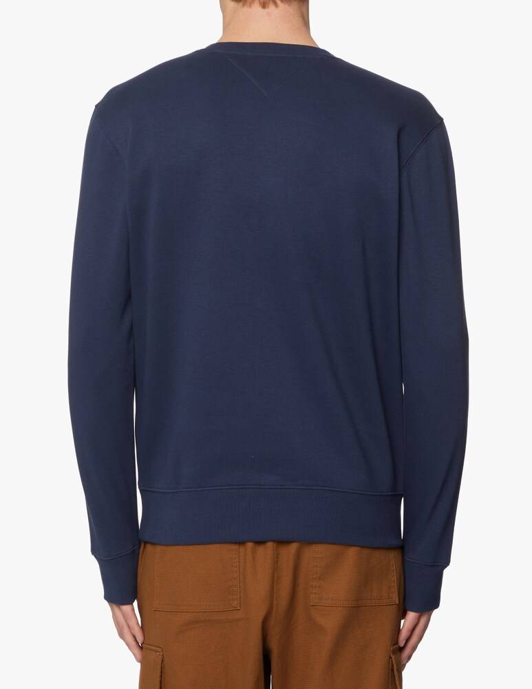 Tommy Jeans Felpa Girocollo Patch Bandierina