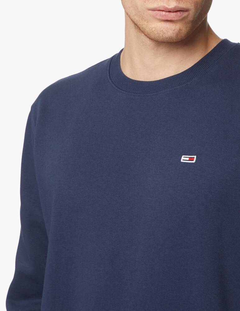 Tommy Jeans Felpa Girocollo Patch Bandierina