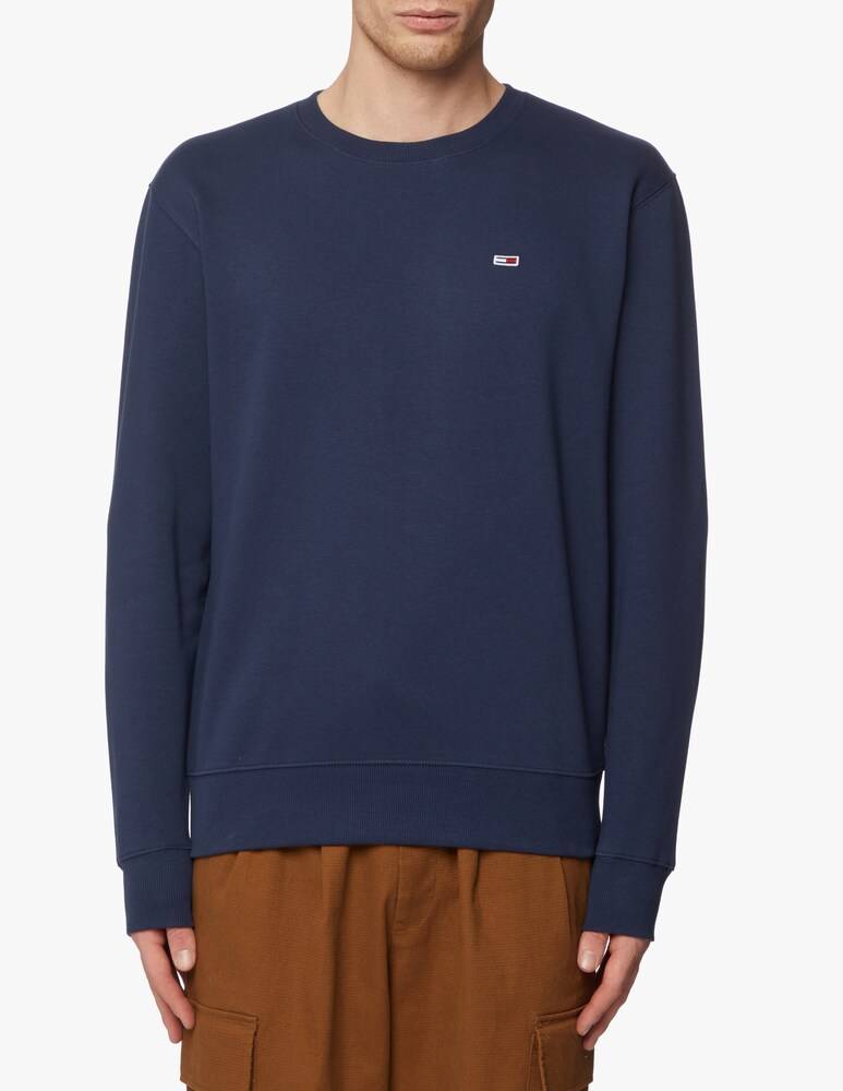 Tommy Jeans Felpa girocollo patch bandierina