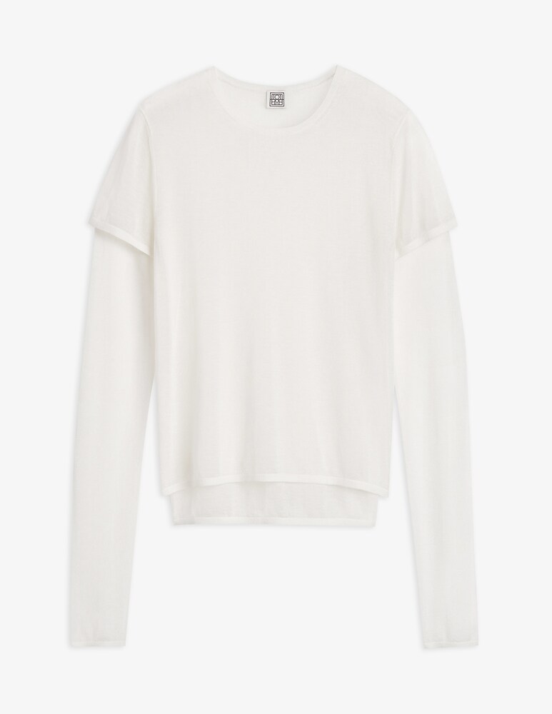 TOTEME T-shirt in maglia a strati