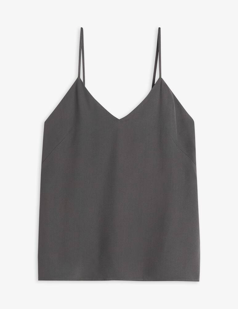 TOTEME Top Cami in raso con retro in crêpe