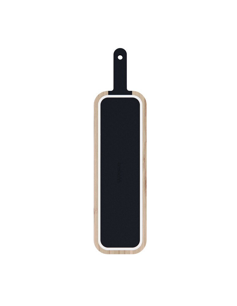 Trebonn Artù Black Edition Tagliere In Bambù Con Coltello Salame - Nero