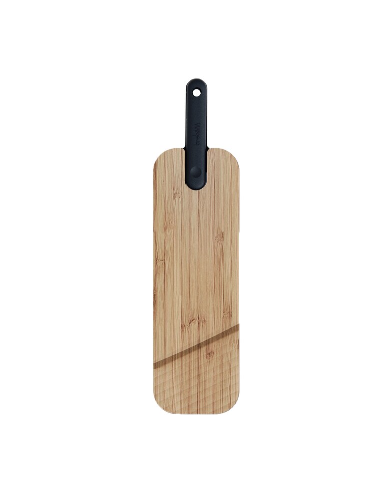 Trebonn Artù Black Edition Tagliere In Bambù Con Coltello Salame - Nero